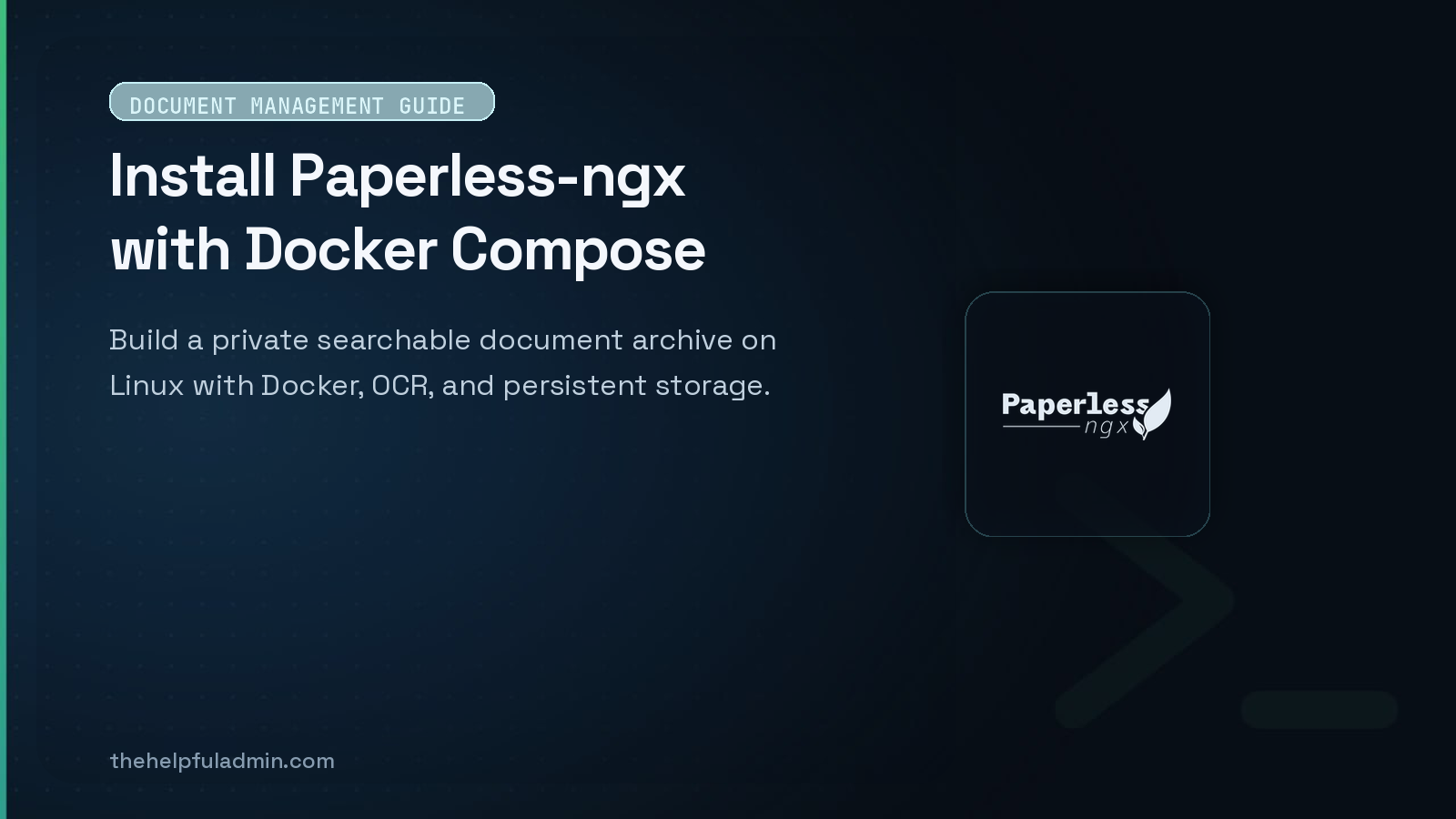 How to Install Paperless-ngx with Docker Compose